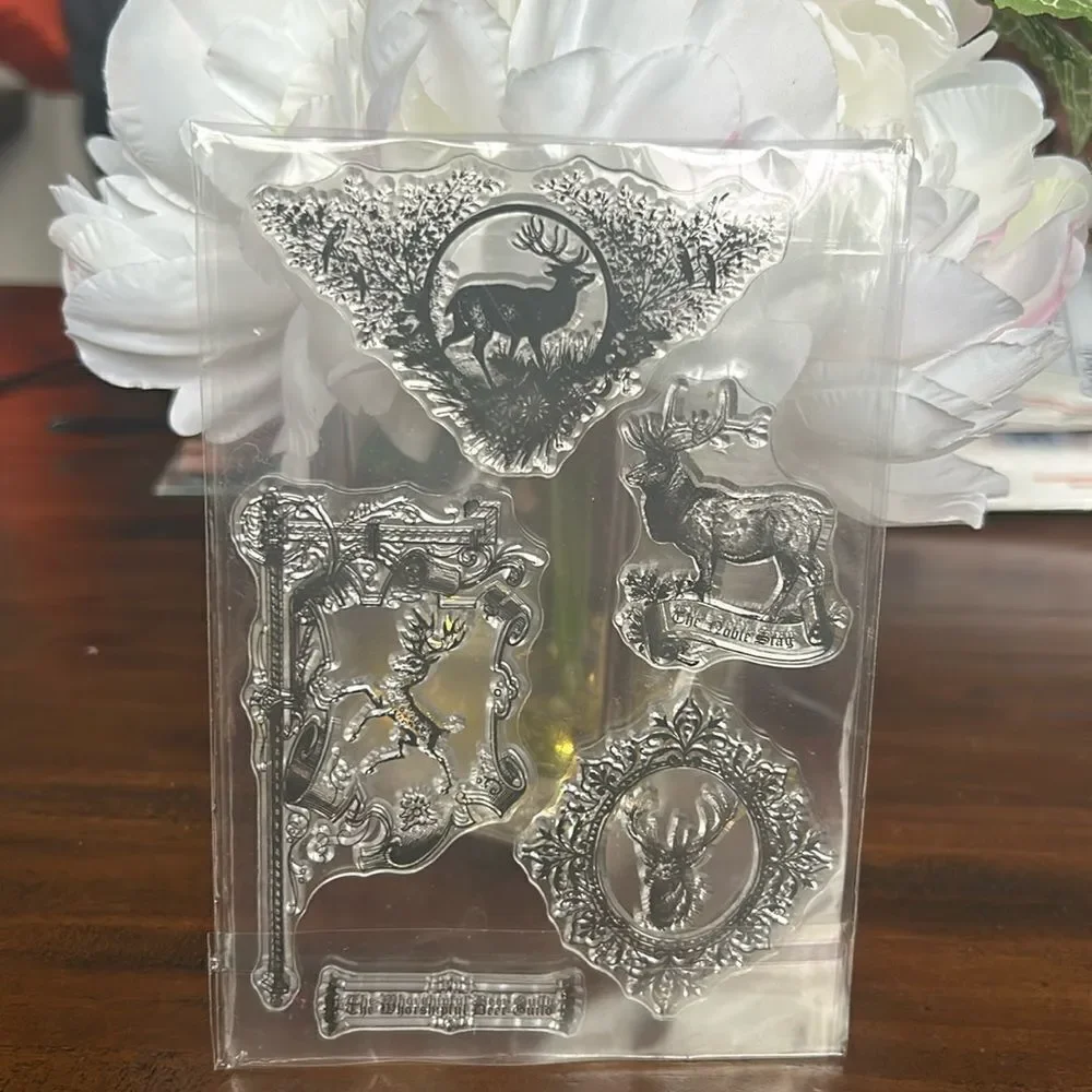 CoraCreaCrafts clear stamps NEW hunting motive